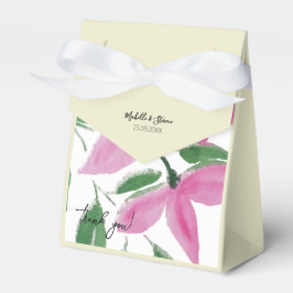 Elegante Romantische rosa Wildblumen Geschenkschachtel