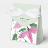 Elegante Romantische rosa Wildblumen Geschenkschachtel (Vorderseite)