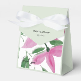 Elegante Romantische rosa Wildblumen Geschenkschachtel