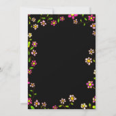 Elegante romantische Rose Lichter Blumen 60. Gebur Einladung (Rückseite)