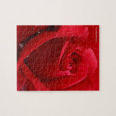 Elegante romantische Rote Rose Puzzle (Horizontal)