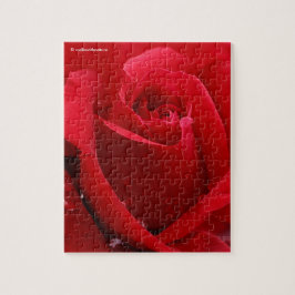 Elegante romantische Rote Rose Puzzle