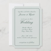 Elegante romantische Rustikale Daple Horses Weddin Einladung (Vorderseite)