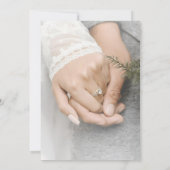 Elegante romantische Save the Date Hochzeitskarte Einladung (Rückseite)