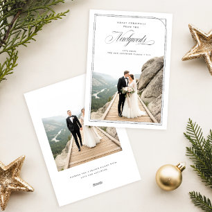 Elegante romantische Weihnachtskarte für Frischver Feiertagskarte