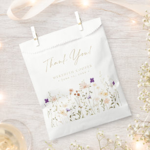 Elegante romantische Wildblumen-Brautparty Geschenktütchen