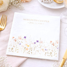 Elegante romantische Wildblumen-Brautparty