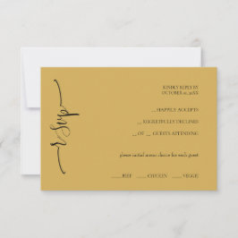 Elegante Romantische Wildblumen RSVP Karte