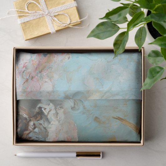 Elegante Rooster Floral Decoupage Seidenpapier (Geschenk)