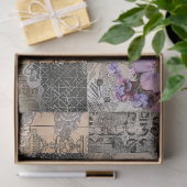 Elegante Rosa Abstrakte Kunstgalerie Entdeckungsre Seidenpapier (Geschenk)