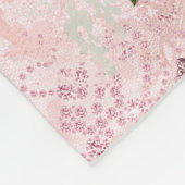 Elegante rosa Alice im Wunderland Fleecedecke (Ecke)