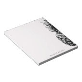 Elegante rosa Ananas Custom Notizblock (angewinkelt)
