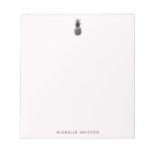 Elegante rosa Ananas Custom Notizblock (Vorderseite)