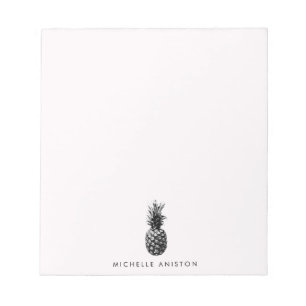 Elegante rosa Ananas Custom Notizblock