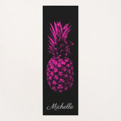 Elegante rosa Ananas Custom Yogamatte (Vorderseite)