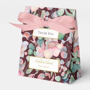 Elegante, rosa Anemone, geometrische Rahmen der Bl Geschenkschachtel