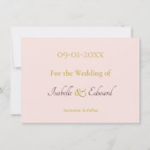 Elegante, rosa Anemone, geometrische Rahmen der Bl Save The Date (Rückseite)