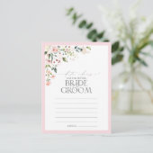 Elegante Rosa Aquarellfarben Wählen Sie eine ander Postkarte (Stehend Vorderseite)