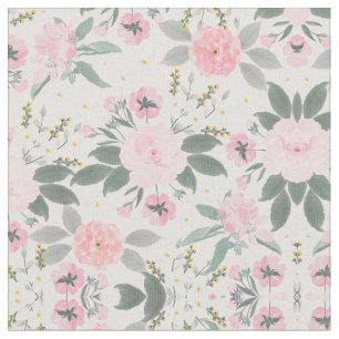 Elegante rosa Aquarellmalerei Stoff