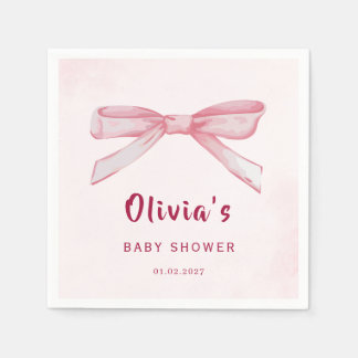 Elegante rosa Baby-Shower-Party-Servietten Serviette