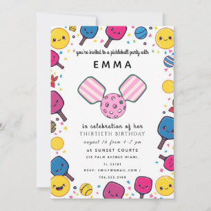 Elegante rosa Babyparty-Einladung Einladung
