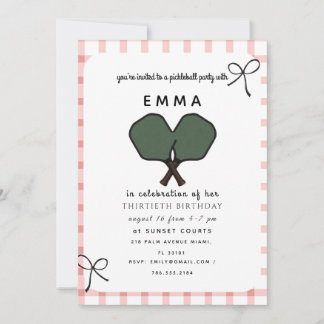 Elegante rosa Babyparty-Einladung Einladung