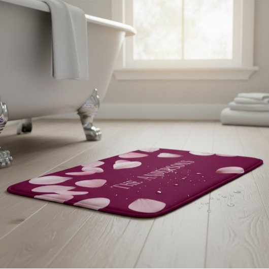 Elegante rosa Badezimmer-Matte Badematte