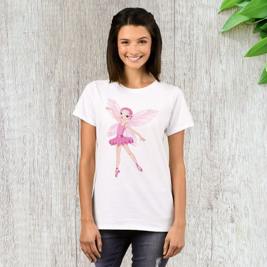 Elegante rosa Ballerina Fee Tanzliebhaber T-Shirt