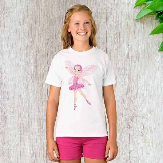 Elegante rosa Ballerina Fee Tanzliebhaber T-Shirt