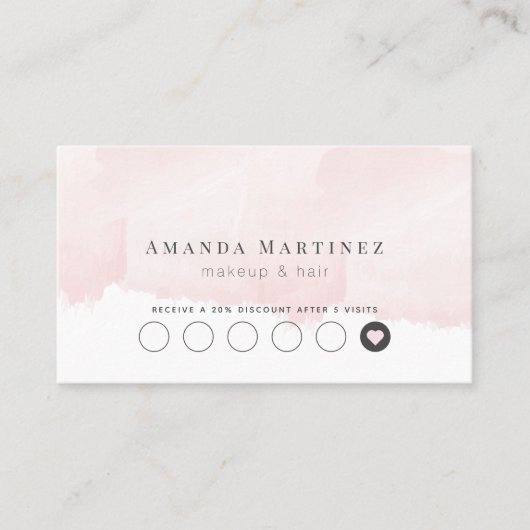 Elegante Rosa Bar Settecentesimo Visitenkarte (Vorderseite)