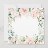 Elegante rosa Bläserdusche Einladung (Rückseite)