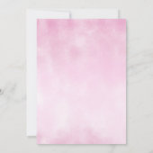 Elegante Rosa Bläserei Einladung (Rückseite)