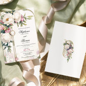 Elegante Rosa Bläserei Einladung