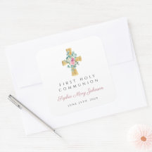 Elegante rosa Bläserenbäume kreuzen Erste Kommune