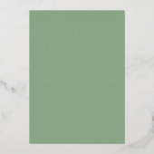 Elegante Rosa Bläsernbäume Hochzeit Gold Folieneinladung (Rückseite)