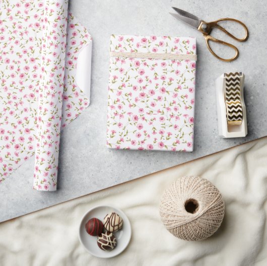 Elegante Rosa Bläsernspülung Geschenkpapier (Kunsthandwerk)