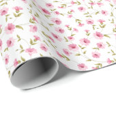 Elegante Rosa Bläsernspülung Geschenkpapier (Rolleneckpunkt)