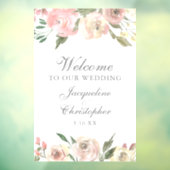 Elegante rosa Bläserpferde Willkommen bei unserer Fensteraufkleber (Blatt 3)