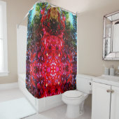 Elegante Rosa Blätter für Herbstbäume Duschvorhang (Beispiel)