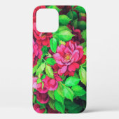 Elegante rosa Blume Akryllische Kunstwerke | Case-Mate iPhone Hülle (Rückseite)