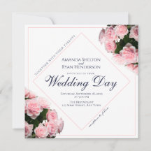 Elegante Rosa Blume Blumenhochzeit