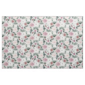Elegante Rosa Blume Botanisches Design Stoff (Yard (91,4 cm))