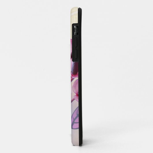 Elegante rosa Blume Case-Mate iPhone Hülle (Hinten/Links)