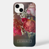 Elegante rosa Blume Custom iPhone Case (Rückseite)