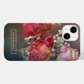 Elegante rosa Blume Custom iPhone Case (Rückseite (Horizontal))