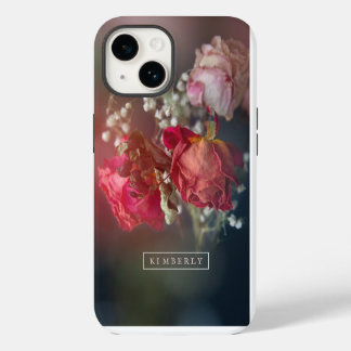 Elegante rosa Blume Custom iPhone Case 14 Hülle