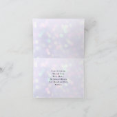 Elegante Rosa Blume Danke für Ihre Hochzeit (Innenseite)