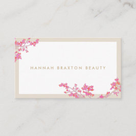 Elegante Rosa Blume Frische Pasta machen Visitenkarte