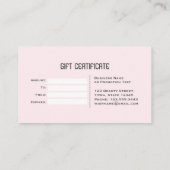 Elegante Rosa Blume für Wasserfarben Treuekarte (Rückseite)