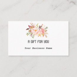 Elegante Rosa Blume für Wasserfarben Treuekarte